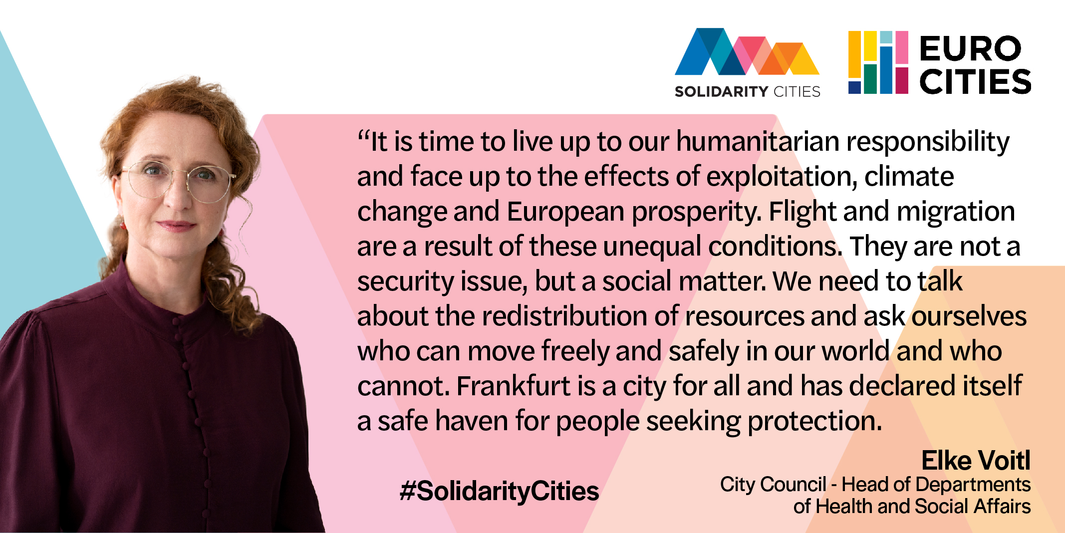 Elke Voitl, Frankfurt's City Council - Head of Departments of Health and Social Affairs, on Solidarity Cities
